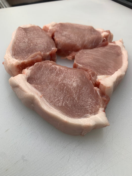 Chops - Bone-in Pork Chops $14 lb - Two per pack